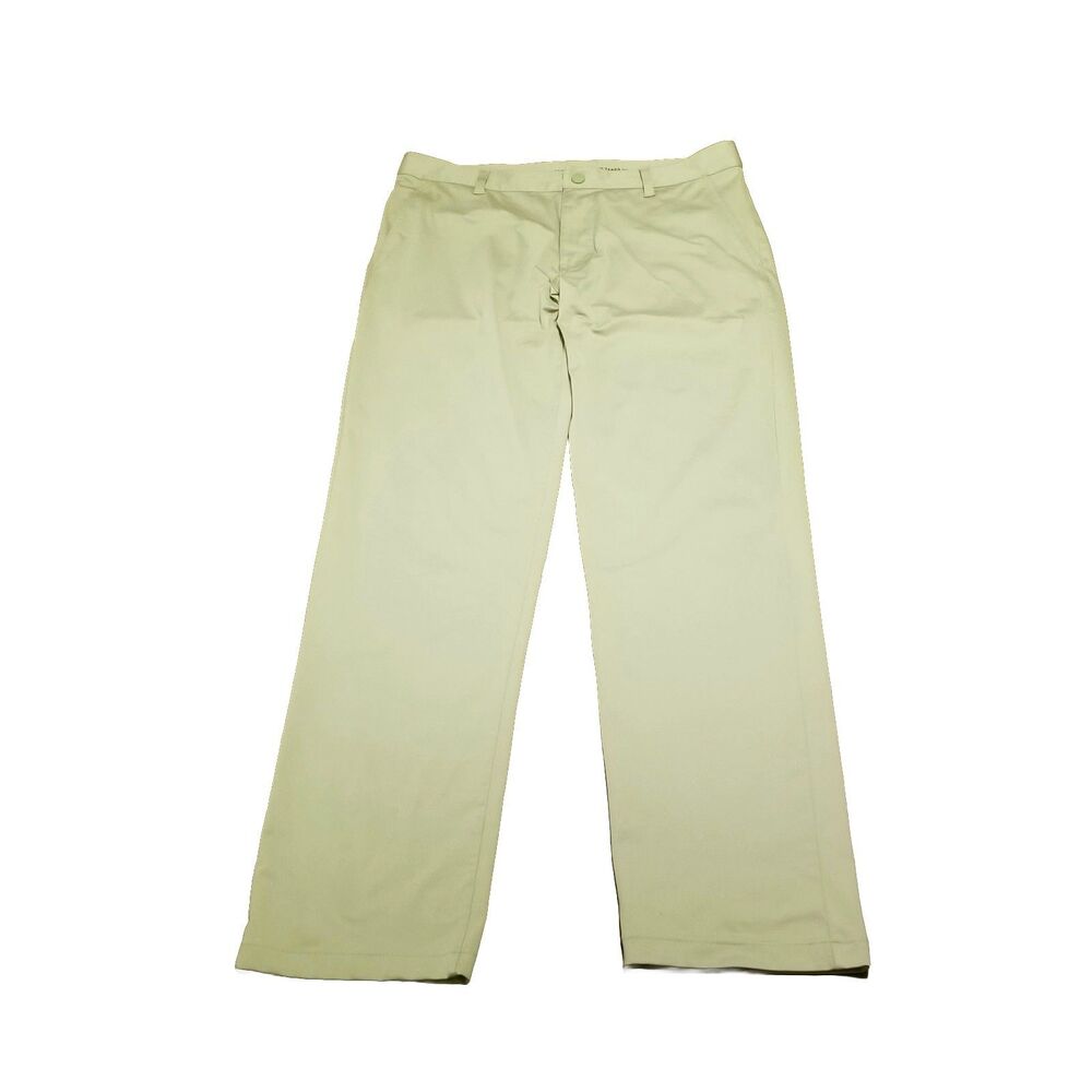 Rhone Commuter Pants Men Size 34 Beige Classic Fit Casual Chino 100161 (35x30.5)